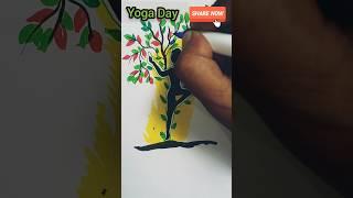 International Yoga Diwas #eady #sketch #pen #brush #sandhya #all #arts