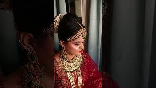 Bridal hair style#hairstyle #bridalmakeup #youtubeshorts #trendingshorts #feedback #indianbride