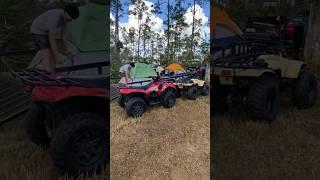 Family Loop Campsite at RedNeck MudPark Punta Gorda,FL! #viral #kawasaki #honda #camping #family