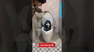 Giả Ma Skibidi Toilet Làm Chồng Sợ Hãi Khóc Thét! #haihuoc #vuinhon #troll #funny #shorts