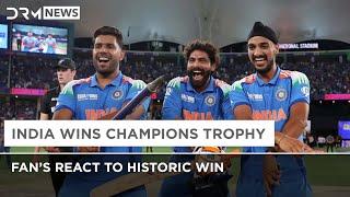 Fans Reaction After India Wins Champions Trophy 2025 | DRM News | AD14