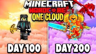 I Survived 200 Days on One Cloud in Minecraft.. Here's What Happened..