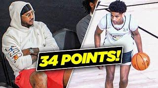 Kiyan Anthony IMPRESSED NBA Scouts & Melo At NBPA Top100 Camp!