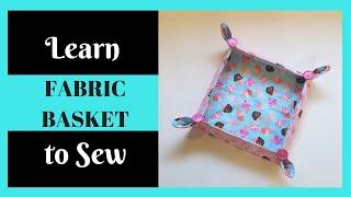 How to Make a Fabric Tray with Your Sewing Machine in Minutes