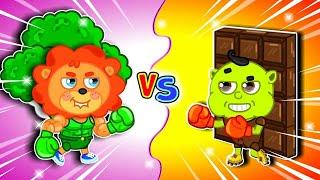 LionET | Healthy Food vs Junk Food | Healthy Food Choices Broccoli | Cartoon for Kids