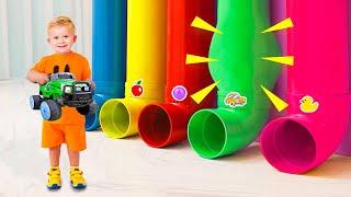 Oliver's Colored Pipes Adventure + More Fun Kids Videos | Mega Compilation