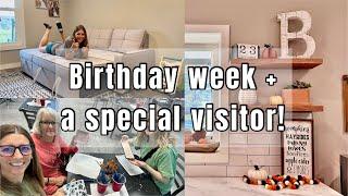 Birthday week + a special visitor! #vlog 39