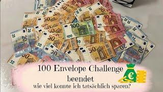 100 envelope Challenge beendet | Wie viel konnte ich tatsächlich sparen ? | NOTGROSCHEN aufbauen