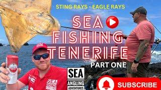 Fish Hunting in Tenerife Part 1 - Casting - Sea Angling Adventures - Sting Ray Hunt  -#fishing