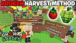 FASTEST WAY To Beat The SUMMER HARVEST EVENT in Grow A Garden Best Way To Farm Harvest Points!