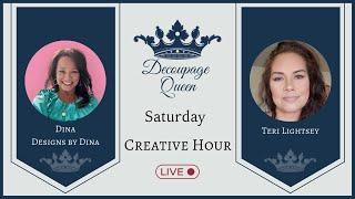 Join Dina of Designs by Dina and Teri Lightsey this Saturday, November 30th at 3PM EST