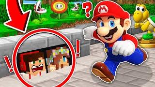 UKRYTA BAZA PRZED MARIO BROS POD CHODNIKIEM W MINECRAFT?! GPLAY & LUMI