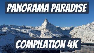 Skiing in Zermatt POV - Panorama Paradise Compilation 4K