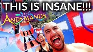 INSANE WATER PARK!!! Biggest NEWEST Water Park PHUKET, ANDAMANDA WATERPARK TOUR