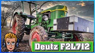 Ich fahre einen Deutz D25 F2L712 Oldtimer Traktor - Mit dem Traktor durch den Wald | Traktor Vlog