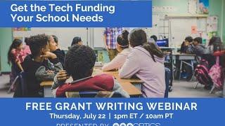 FUNDING FOR EDUCATIONAL INSTITUTIONS WEBINAR