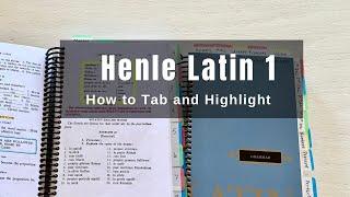 Tabbing Henle Lesson and Grammar Books, Highlighting Lessons, Challenge A, Classical Conversations