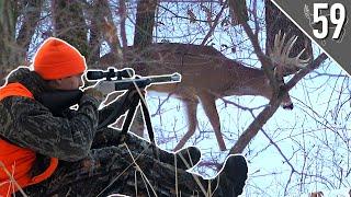 GIANT BUCK in the SNOW! (SHOT FIRED!) - Iowa PUBLIC LAND Hunting