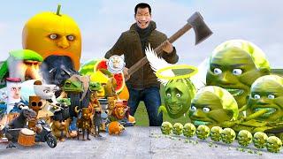 NEW ADAN MECHA AXEMAN VS LIN GANG MELON ARMY AND ALL ITALIAN AI BRAINROT MEMES!! (Garry's Mod)