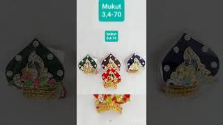 Mukut for thakurji | #bahubali2 #mukut #designer #krishna #laddugopal #bankebihari #radheyradhey