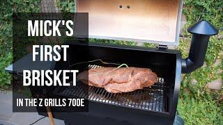 Mick's first brisket on the Z Grills 700E wood pellet smoker grill