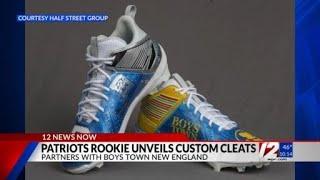 Patriots' rookie unveils new custom cleats