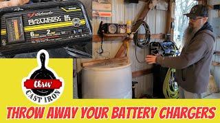 Best Upgrade for E-TANK / Cast Iron Electrolysis / Throw Away Your BATTERY CHARGERS