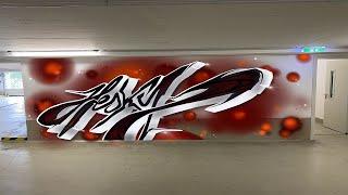 NEW STYLE IN AN UNDERGROUND CAR PARK - GRAFFITI HESKY ONE 2022