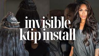 How To Install K Tip Hair Extensions: 26” 300g Invisible Raw Cambodian Wavy Hair| www.AavyaHair.com