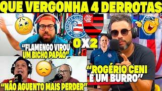 REAÇÕES DOS TORCEDORES DO BAHIA! "O FLAMENGO VIROU UM BICHO PAPÃO NOSSO" REGÉRIO CENI É UM BURRO