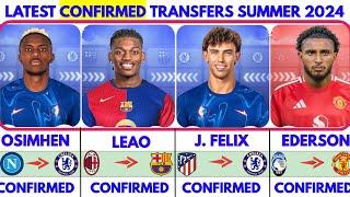 LATEST CONFIRMED TRANSFER NEWS 2024,FELIX & OSIMHEN TO CHELSEA️ LEAO TO BARCA️ EDERSON TO UNITED