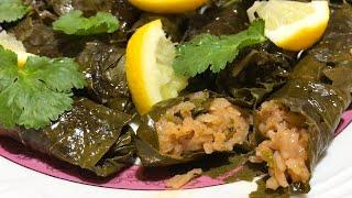 Բրնձով տոլմա / Ստից տոլմա / Պահքի ուտեստներ / Rice Stuffed Grape Leaves / Постные Голубцы с рисом