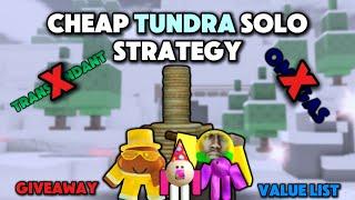 [ Ball Tower Defense ] How to solo Tundra Map Boss  ( Very Cheap!) Also Giveaway+Value list