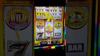 GOLD INFERNO SLOT MACHINE, QUICK TURN AROUND #casino  #slot machine #casinogames #casinoslots