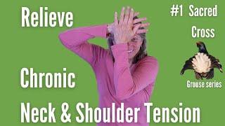 Best Exercise for Neck and Shoulder Tension - Seated Sacred Cross Lesson