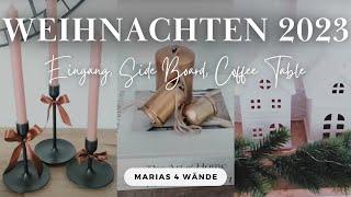 Weihnachtsdeko Ideen 2023 - Eingang, Side Board, Coffee Table