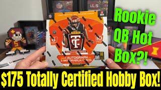 ROOKIE QB HOT BOX?! MY BEST 2024 TOTALLY CERTIFIED HOBBY BOX SO FAR!