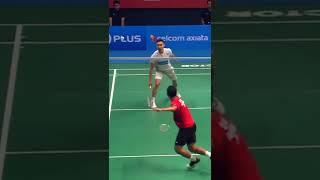 amazing cross net shot #badminton #lcw