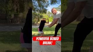 Powerful Hammerfist Board Break #martialarts #learning #karate #training #taekwondo