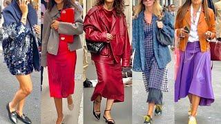 STYLISH FALL 2024 OUTFITS MILAN STREET FASHION TRENDS 2024 #vanityfair #voguegermany #mfw2024