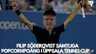 Filip Söderqvist samtliga Popcornpoäng i Uppsala Tennis Cup 