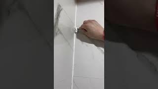 How to grout caulk shower corners. #diy #shorts #youtubeshorts