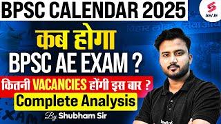 BPSC Calendar 2025 Out | BPSC AE Upcoming Vacancy 2025 | Complete Details by Shubham Sir