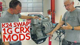 Preparing the K24 Swap and CRX Engine Bay