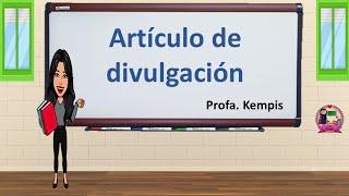 Artículo de divulgación