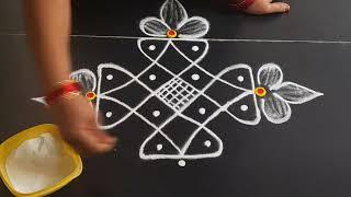 daily use rangoli design || rangoli || rangoli design || simple kolam || daily muggulu