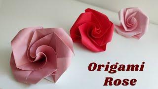 Easy Origami Rose l Paper Rose Simple l Paper Flower