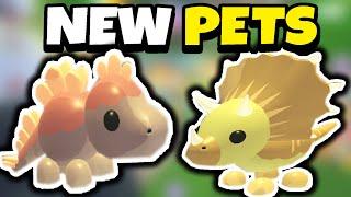 NEW TRICERATOPS & STEGOSAURUS PETS IN ADOPT ME! (ROBLOX)