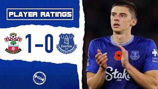 MYKOLENKO HAS TO DO BETTER! | SOUTHAMPTON 1-0 EVERTON | PLAYER RATINGS