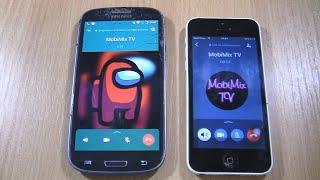 WhatsApp Incoming & Outgoing call at the Same Time Samsung Galaxy S3 neo +Iphone 5c